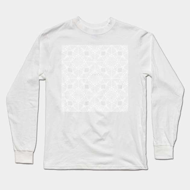Geo Squares Black Long Sleeve T-Shirt by ProjectM